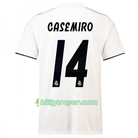 Billige Fotballdrakter Real Madrid Casemiro 14 Hjemmedraktsett 2018/19 Kortermet